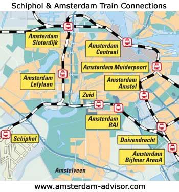 schiphol airport to amsterdam central
